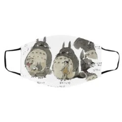 My Neighbor Totoro Sketch Face Mask