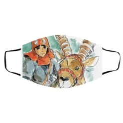 Princess Mononoke – Ashitaka Water Color Face Mask