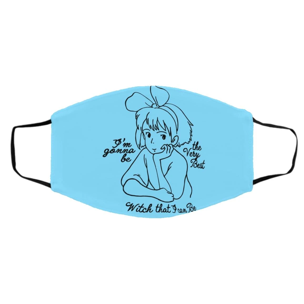 Kiki’s Delivery Service – Kiki The Best Witch Face Mask 2 Kiki’s Delivery Service – Kiki The Best Witch Face Mask - Image 2