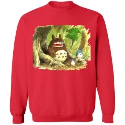 Totoro In Jungle Water Color Sweatshirt -Ghibli redirect11262021071100 9