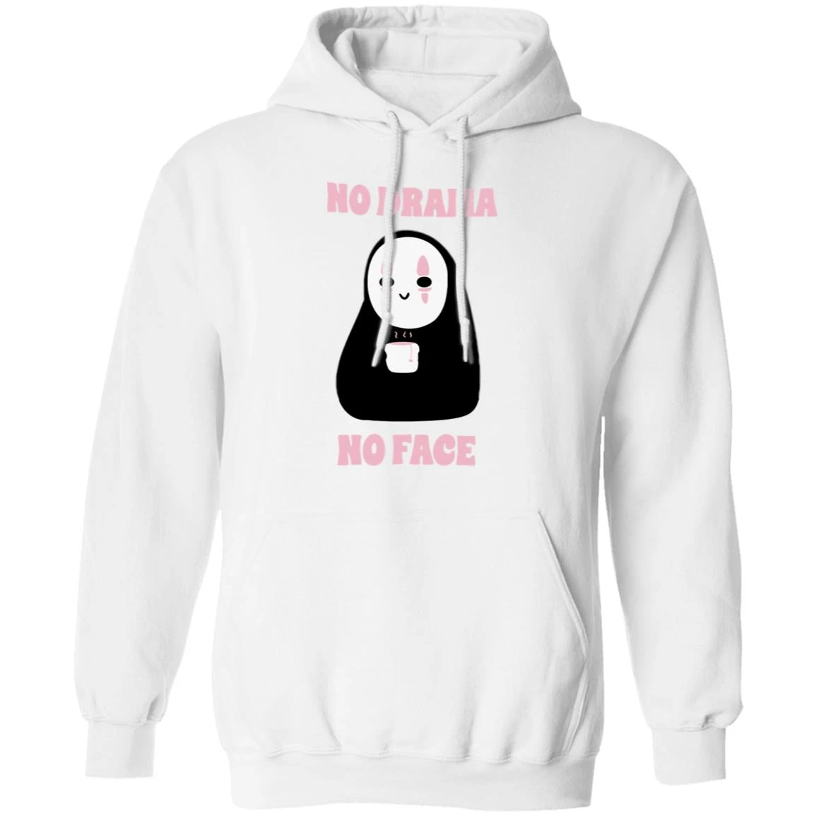No Drama, No Face Hoodie Unisex 2 No Drama, No Face Hoodie Unisex - Image 2