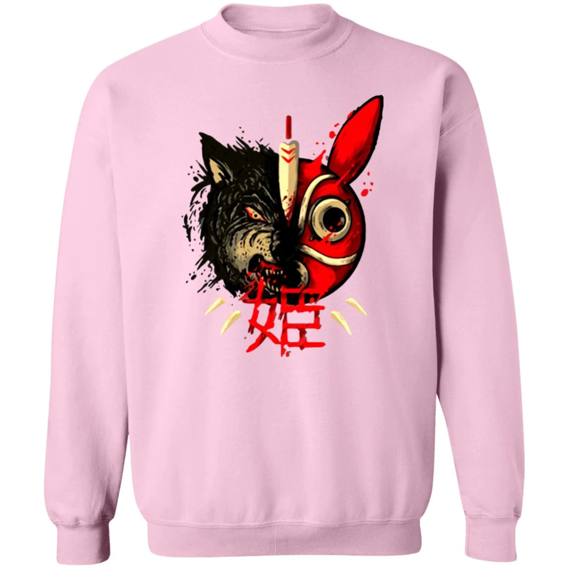 Princess Mononoke Mask & Wolf Sweatshirt 8 Princess Mononoke Mask & Wolf Sweatshirt - Image 8