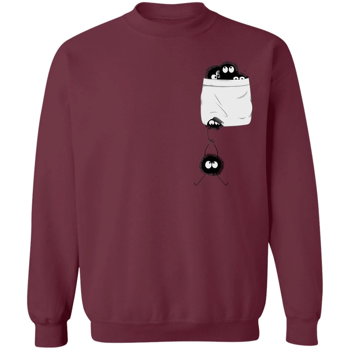 Spirited Away – Soot Ball In Pocket Sweatshirt 3 Spirited Away – Soot Ball In Pocket Sweatshirt - Image 3