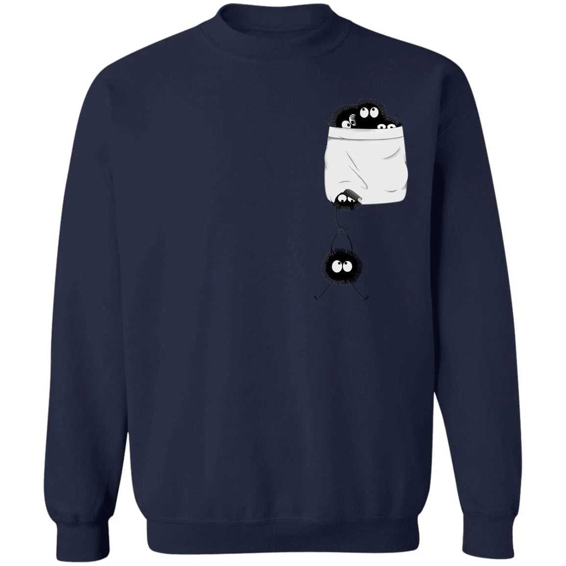 Spirited Away – Soot Ball In Pocket Sweatshirt 4 Spirited Away – Soot Ball In Pocket Sweatshirt - Image 4