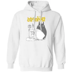 My Neighbor Totoro Poster Black & White Hoodie