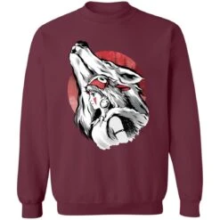Princess Mononoke – Red Moon Sweatshirt -Ghibli redirect12042020131252 3