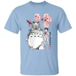 Totoro And The Girls By Sakura Flower T Shirt -Ghibli redirect12052020001218