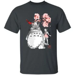 Totoro And The Girls By Sakura Flower T Shirt -Ghibli redirect12052020001218 3 1
