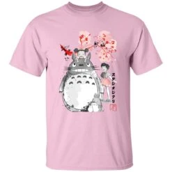 Totoro And The Girls By Sakura Flower T Shirt -Ghibli redirect12052020001218 5