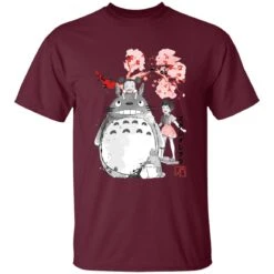 Totoro And The Girls By Sakura Flower T Shirt -Ghibli redirect12052020001218 6