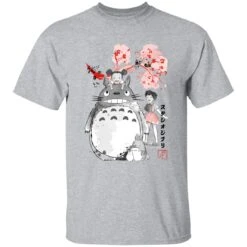 Totoro And The Girls By Sakura Flower T Shirt -Ghibli redirect12052020001218 9 1