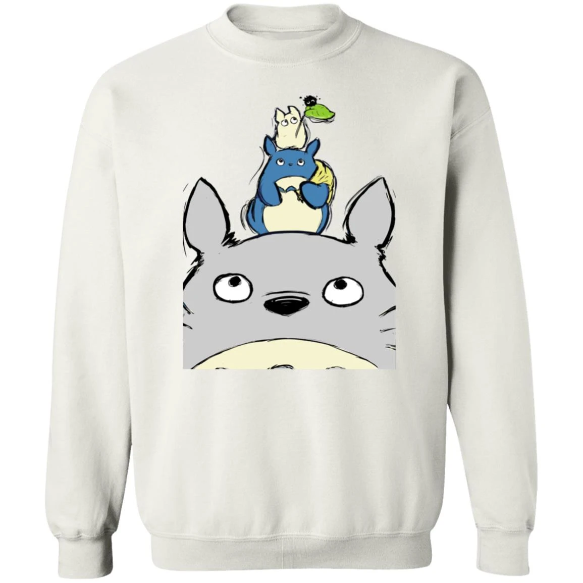 Totoro Family Sweatshirt 10 Totoro Family Sweatshirt - Image 10