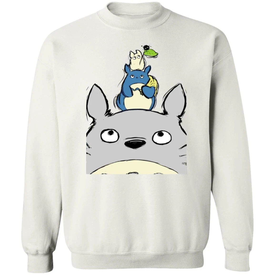 Totoro Family Sweatshirt 1 Totoro Family Sweatshirt