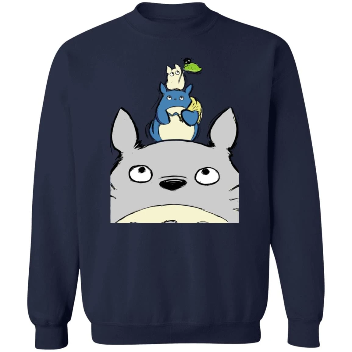 Totoro Family Sweatshirt 13 Totoro Family Sweatshirt - Image 13