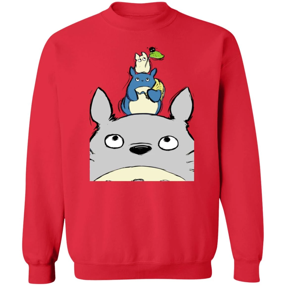 Totoro Family Sweatshirt 5 Totoro Family Sweatshirt - Image 5