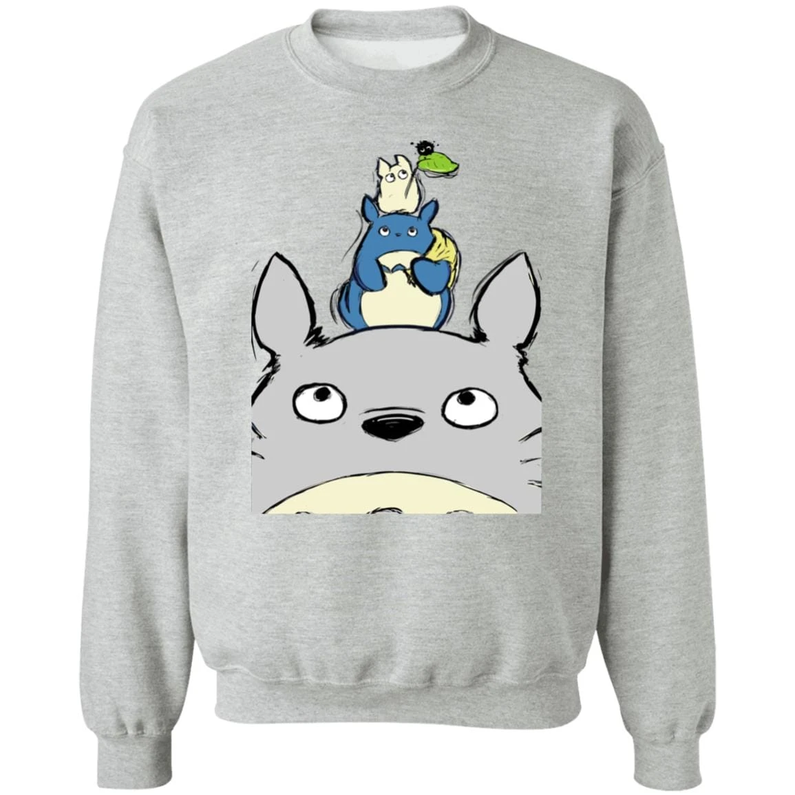 Totoro Family Sweatshirt 9 Totoro Family Sweatshirt - Image 9