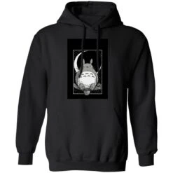 My Neighbor Totoro By The Moon Black & White Hoodie Unisex -Ghibli redirect12102020081203 2