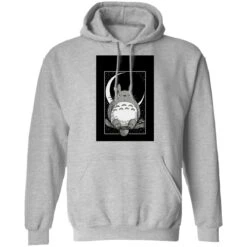 My Neighbor Totoro By The Moon Black & White Hoodie Unisex -Ghibli redirect12102020081203