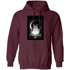 My Neighbor Totoro By The Moon Black & White Hoodie Unisex -Ghibli redirect12102020081203 7 1