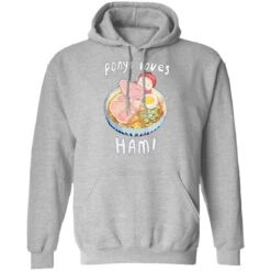 Ponyo Loves Ham Hoodie -Ghibli redirect12102020081255