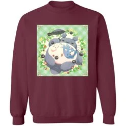 Sleeping Totoro With Umbrella Sweatshirt -Ghibli redirect12102021081240 3 1
