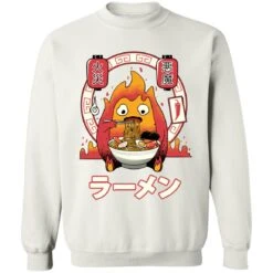 Howl’s Moving Castle – Calcifer Loves Ramen Sweatshirt -Ghibli redirect12132020041209 1 1