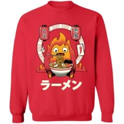 Howl’s Moving Castle – Calcifer Loves Ramen Sweatshirt -Ghibli redirect12132020041209 5