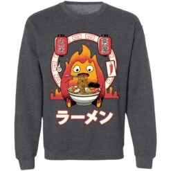 Howl’s Moving Castle – Calcifer Loves Ramen Sweatshirt -Ghibli redirect12132020041210