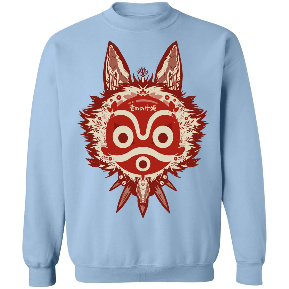 Princess Mononoke Mask Sweatshirt Unisex 16 Princess Mononoke Mask Sweatshirt Unisex - Image 16