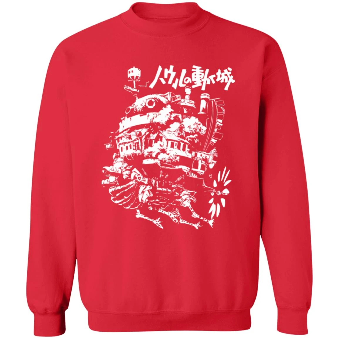 Howl’s Castle In Black And White Sweatshirt 14 Howl’s Castle In Black And White Sweatshirt - Image 14