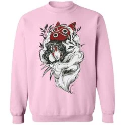 Princess Mononoke Black And White Fanart Sweatshirt -Ghibli redirect12132021041208 4