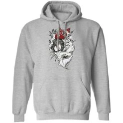 Princess Mononoke Black And White Fanart Hoodie