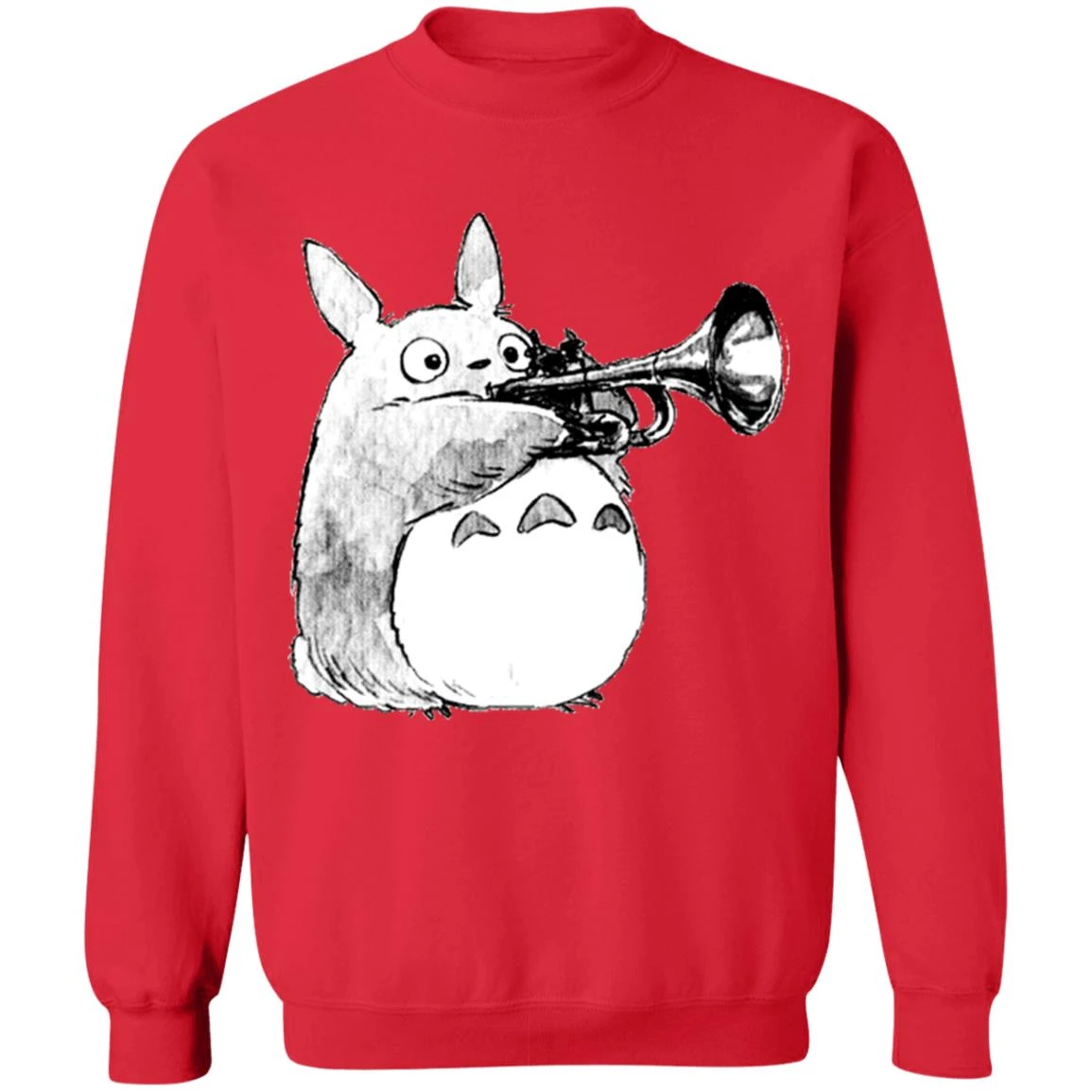 Totoro And The Trumpet Sweatshirt 5 Totoro And The Trumpet Sweatshirt - Image 5