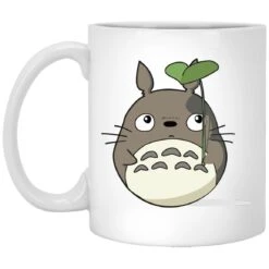 Totoro And The Leaf Umbrella Mug