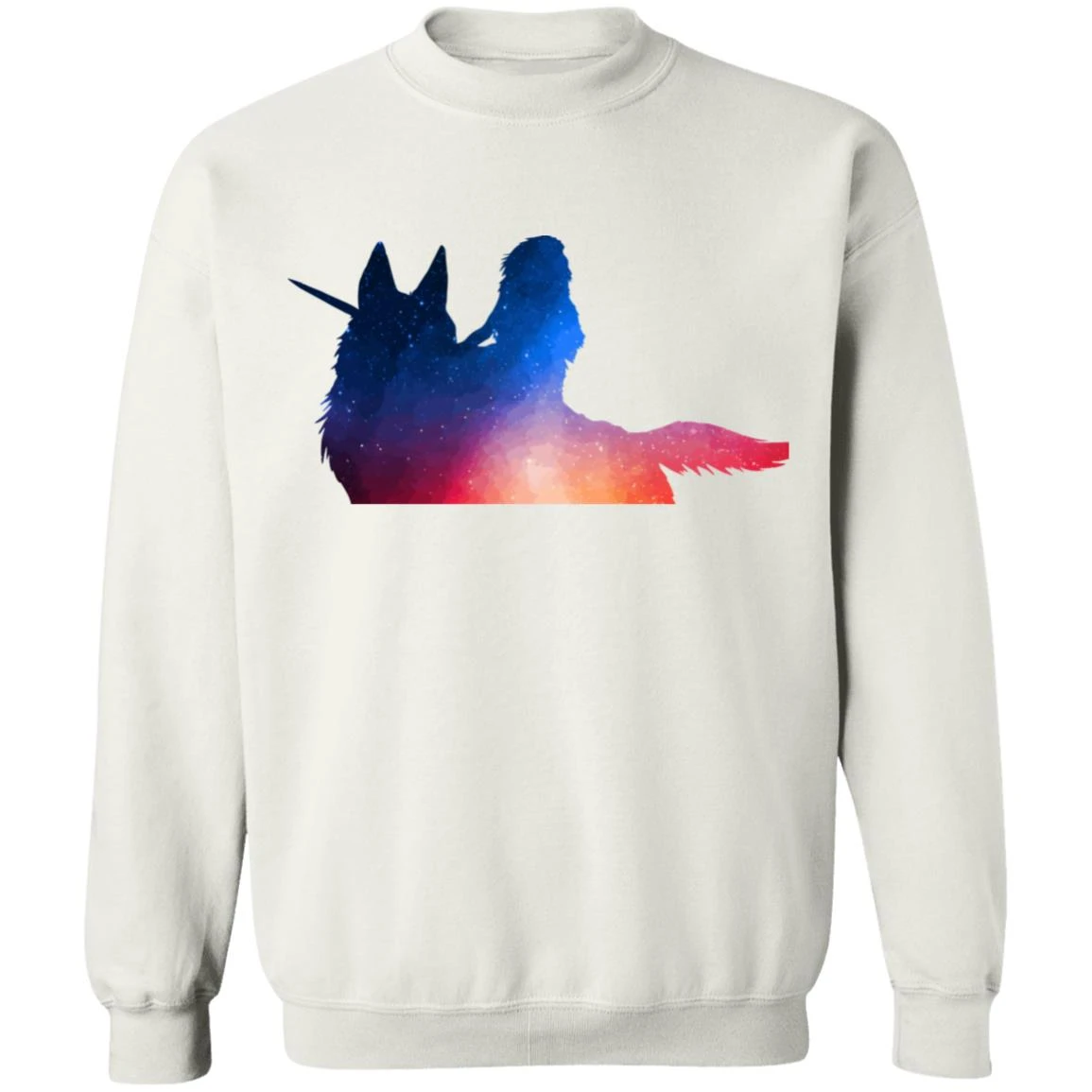 Princess Mononoke Rainbow Style Sweatshirt 10 Princess Mononoke Rainbow Style Sweatshirt - Image 10