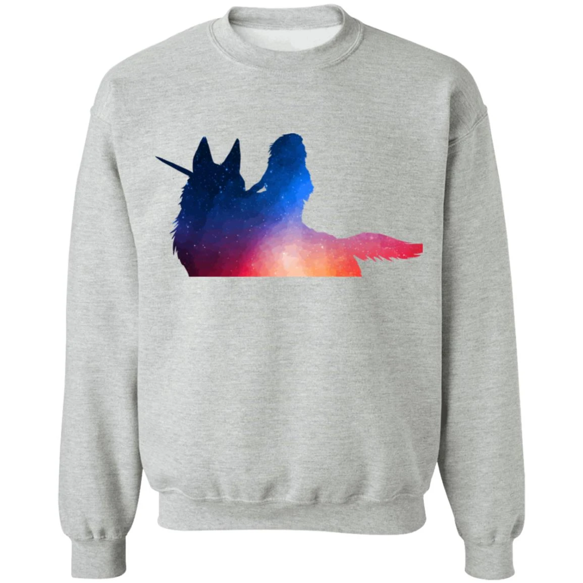 Princess Mononoke Rainbow Style Sweatshirt 9 Princess Mononoke Rainbow Style Sweatshirt - Image 9