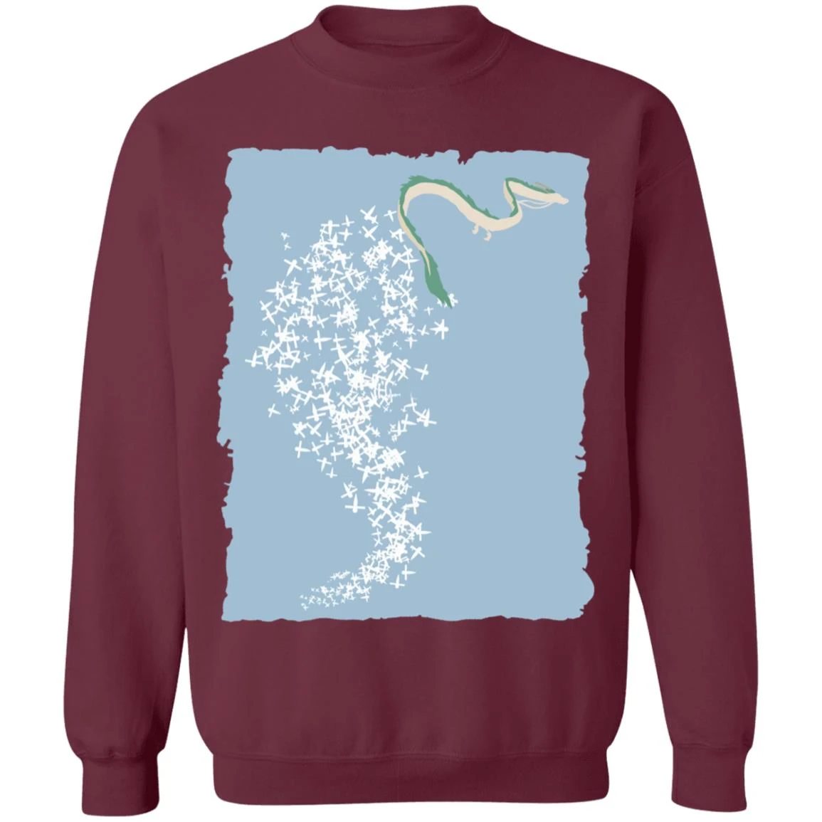 Spirited Away – Flying Haku Dragon Sweatshirt 3 Spirited Away – Flying Haku Dragon Sweatshirt - Image 3