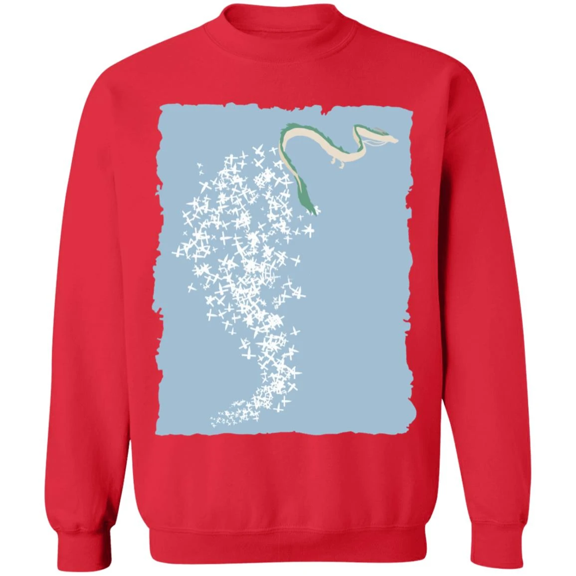 Spirited Away – Flying Haku Dragon Sweatshirt 14 Spirited Away – Flying Haku Dragon Sweatshirt - Image 14
