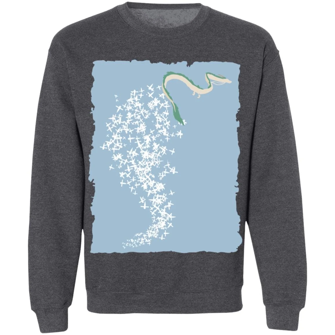 Spirited Away – Flying Haku Dragon Sweatshirt 6 Spirited Away – Flying Haku Dragon Sweatshirt - Image 6