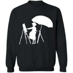 The Wind Rises Cutout Black & White Sweatshirt -Ghibli redirect12282020121213 2 1