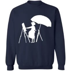 The Wind Rises Cutout Black & White Sweatshirt -Ghibli redirect12282020121213 4