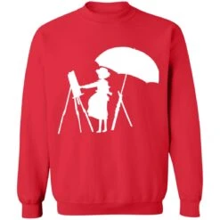 The Wind Rises Cutout Black & White Sweatshirt -Ghibli redirect12282020121213 5