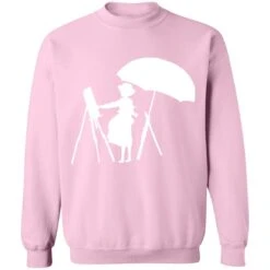 The Wind Rises Cutout Black & White Sweatshirt -Ghibli redirect12282020121213 8 1