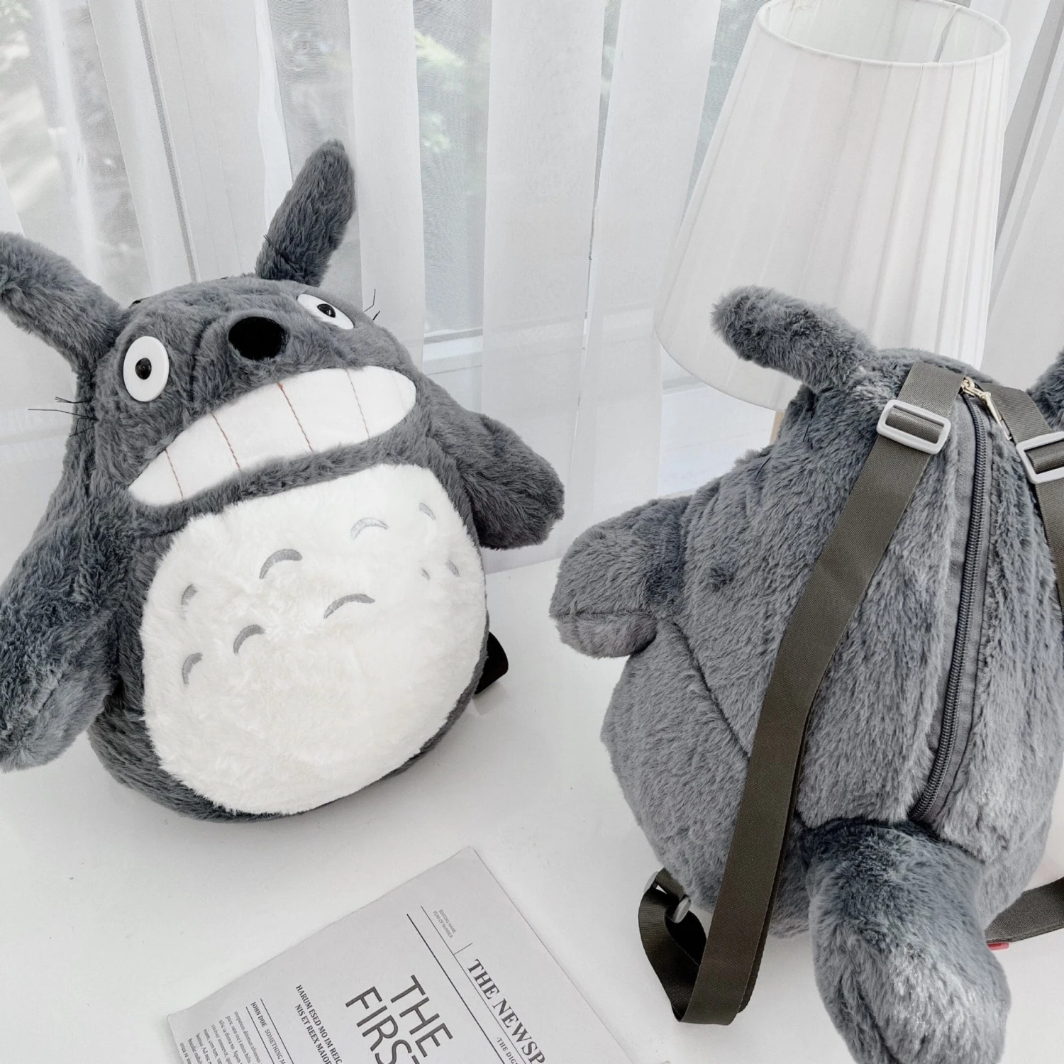 My Neighbor Totoro Plush Backpack 33cm 1 My Neighbor Totoro Plush Backpack 33cm